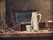 Still-Life with Pipe an Jug, jean-Baptiste-Simeon Chardin